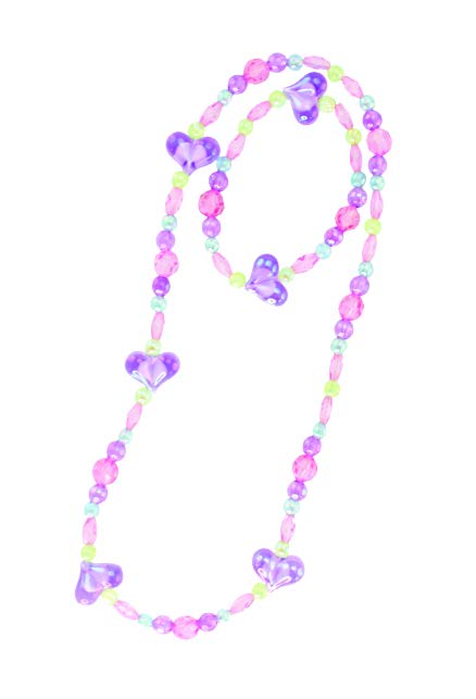 NECKLACE WITH MULTICOLOURED MAUVE BRACELET