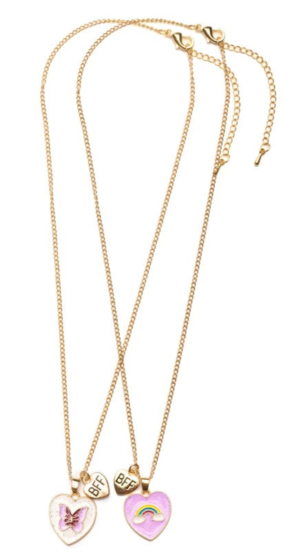 BBF NECKLACE - BUTTERFLY OR RAINBOW ASST