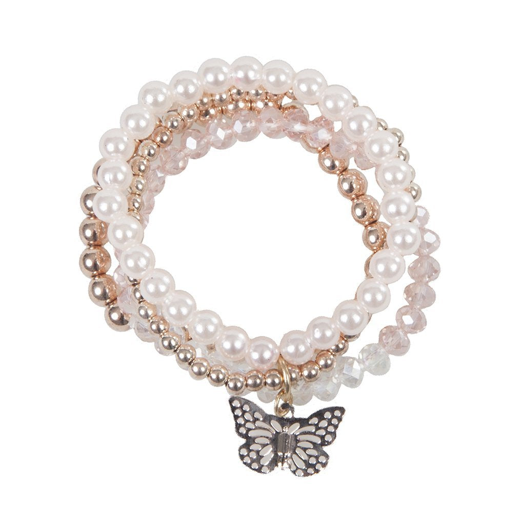 ENSEMBLE BRACELET PAPILLON DORÉ