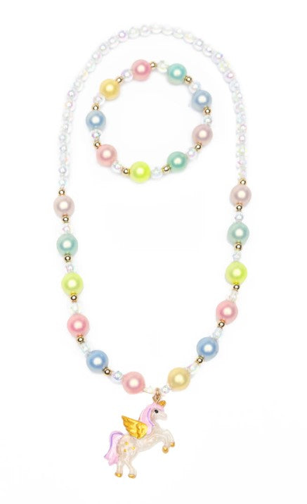 UNICORN NECKLACE AND BRACELET SET