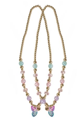 BFF BEST FRIEND BUTTERFLY NECKLACE SET - BEST FRIEND