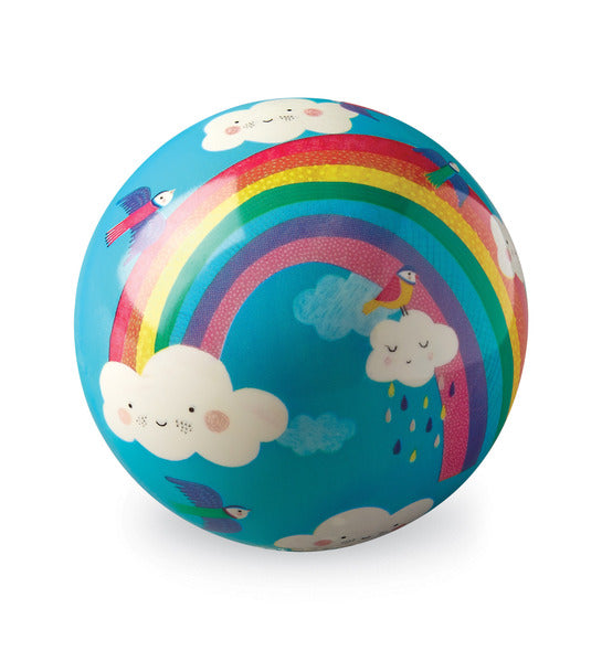 BALLON DE JEU BLEU DE 4" - ARC-EN-CIEL