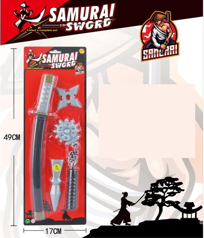 SAMURAI WEAPONS – KATANA, SHURIKEN, FLAIL, AND KUNAI