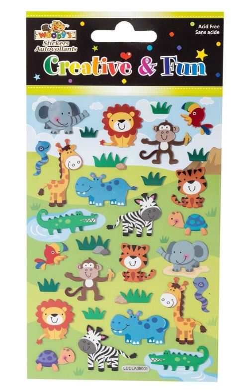 AFRICAN ANIMAL STICKERS