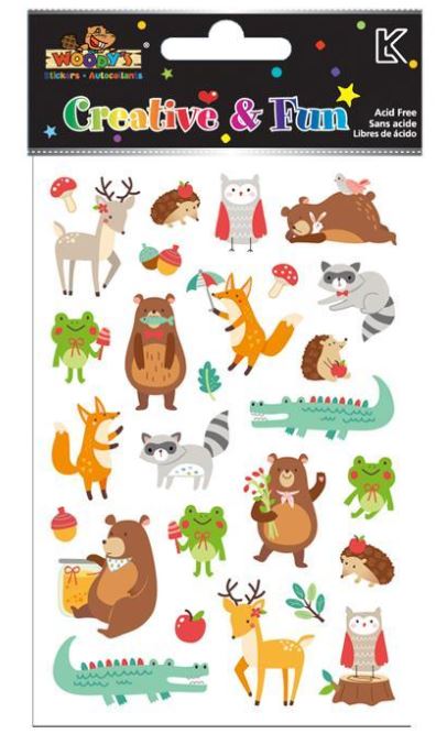 AUTOCOLLANTS ANIMAUX SAUVAGES