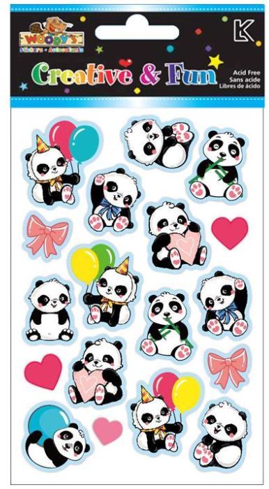 PANDA STICKERS (PUFFY)