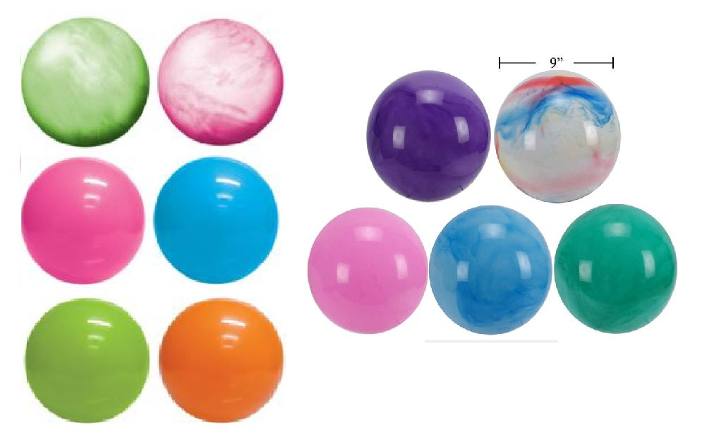 BALLON 9'' DE COULEURS VARIÉES ASST