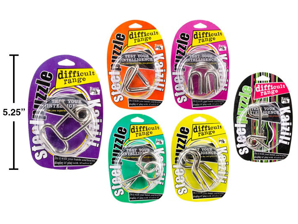 METAL BRAIN TEASER GAME ASST