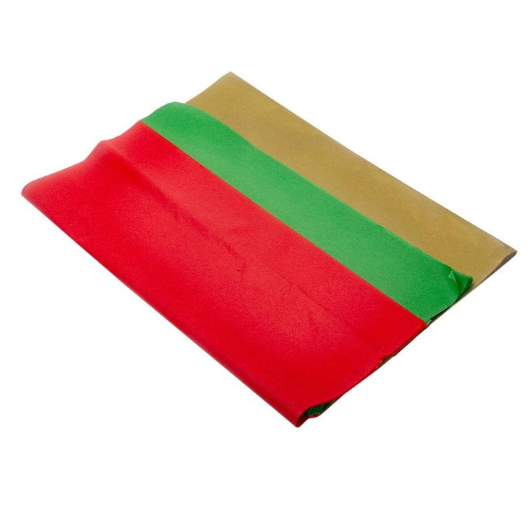 PAPIER DE SOIE COULEURS DE NOËL (EXTRA LARGE)
