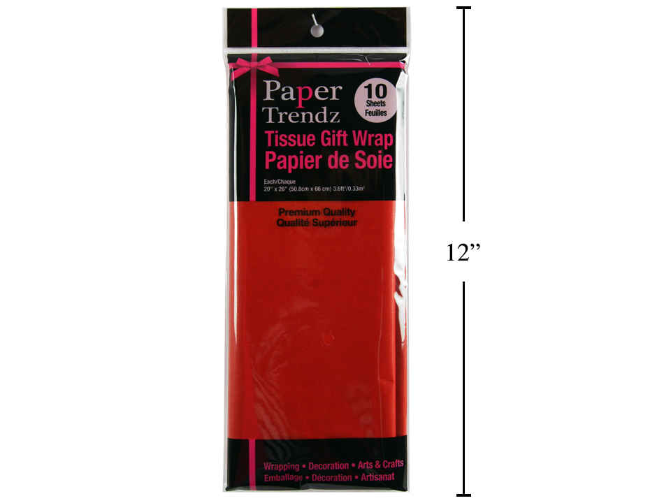 PAPIER DE SOIE ROUGE