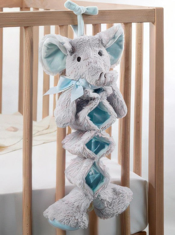 MUSICAL PULL-ALONG ELEPHANT PLUSH - EXTENDABLE AND MUSICAL