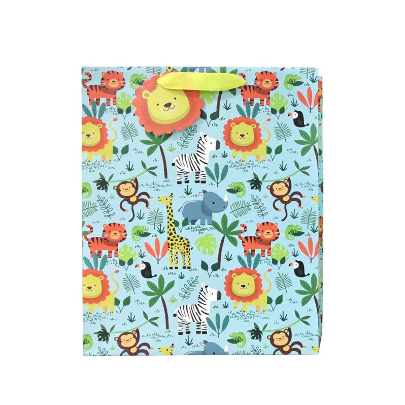 MEDIUM GIFT BAG - CUTE WILD ANIMALS