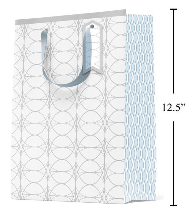 MEDIUM GIFT BAG - SILVER LINKS