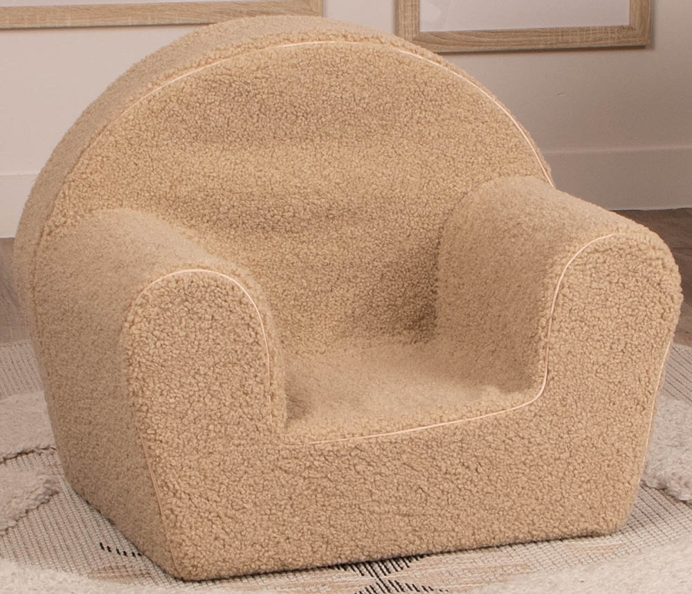 DELSIT - BEIGE SHERPA ARMCHAIR