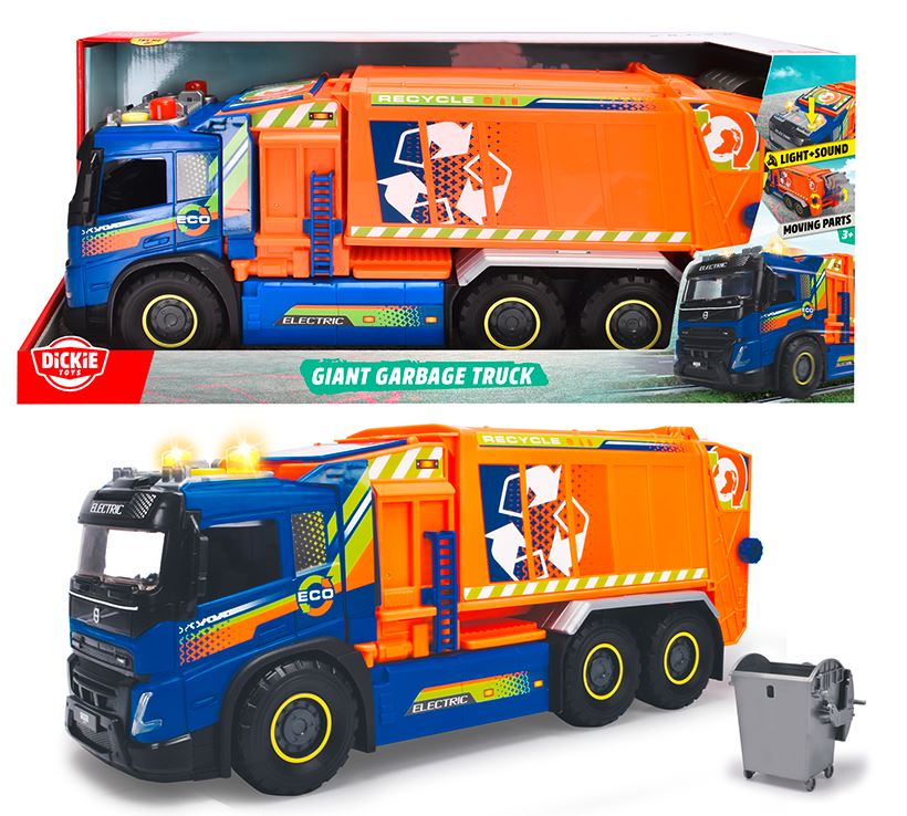 DICKIE - GIANT LIGHT AND SOUND GARBAGE TRUCK (55 CM)