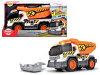 DICKIE CITY HEROES - CAMION-BENNE SON ET LUMIÈRE (30 CM)