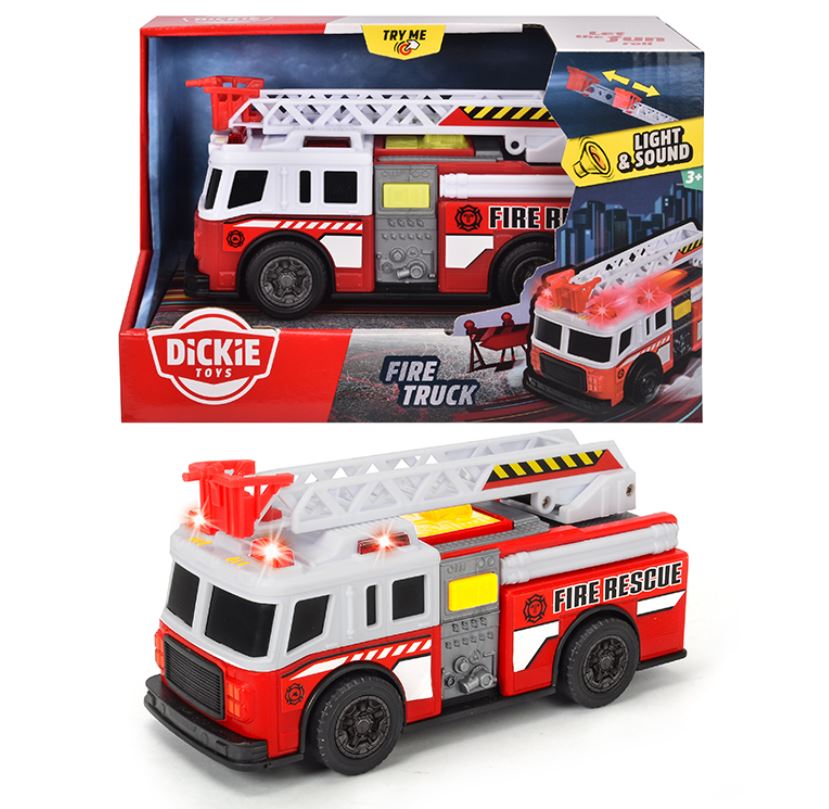 DICKIE CITY HEROES - CAMION DE POMPIER SONS ET LUMIÈRES 15 CM