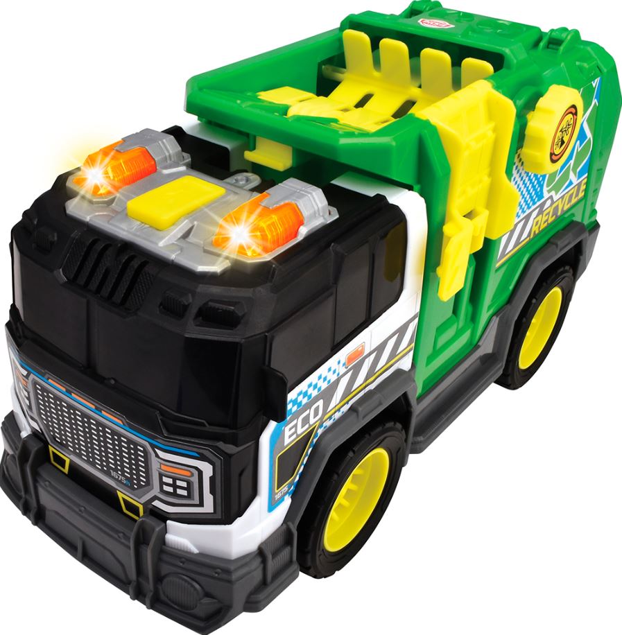 DICKIE CITY HEROES - RECYCLING TRUCK WITH LIGHTS AND SOUNDS (30 CM)