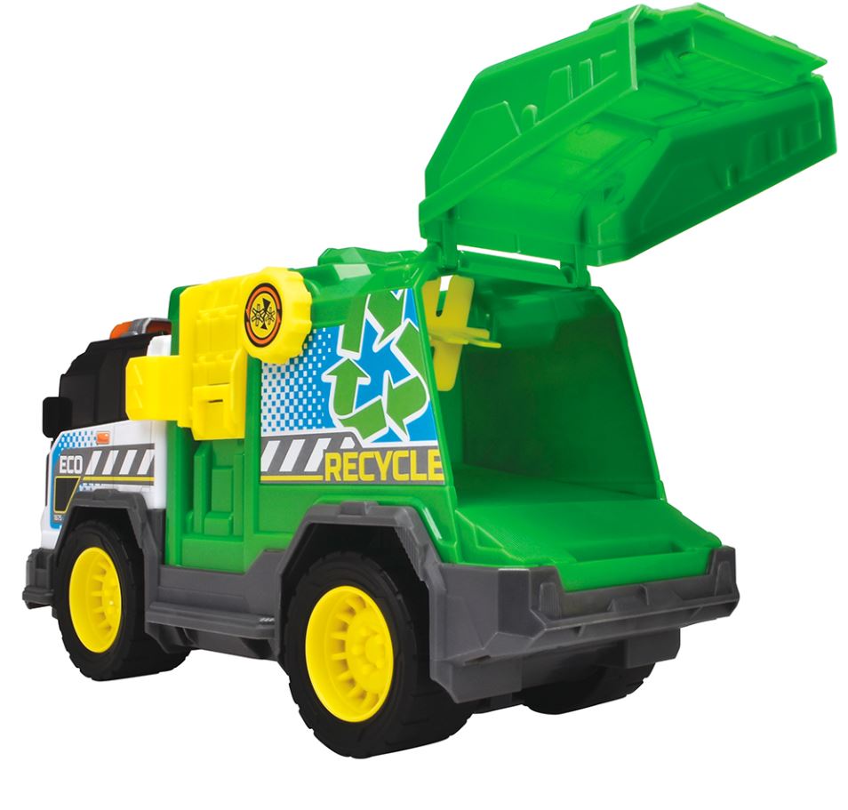 DICKIE CITY HEROES - RECYCLING TRUCK WITH LIGHTS AND SOUNDS (30 CM)