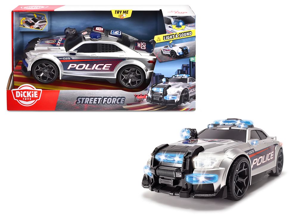 DICKIE CITY HEROES - FORCE DE POLICE SONS ET LUMIÈRE (33 CM)