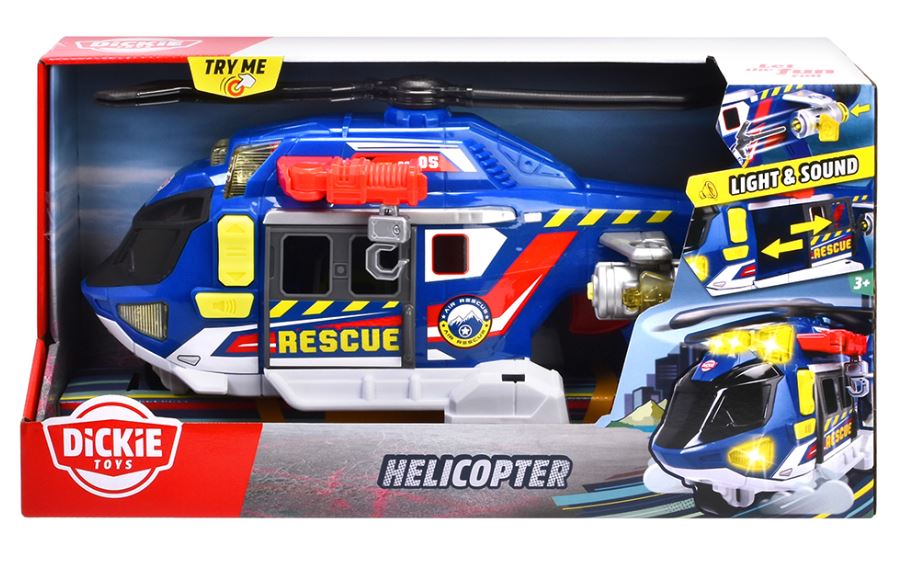 DICKIE CITY HEROES - SOUND AND LIGHT HELICOPTER (39 CM)