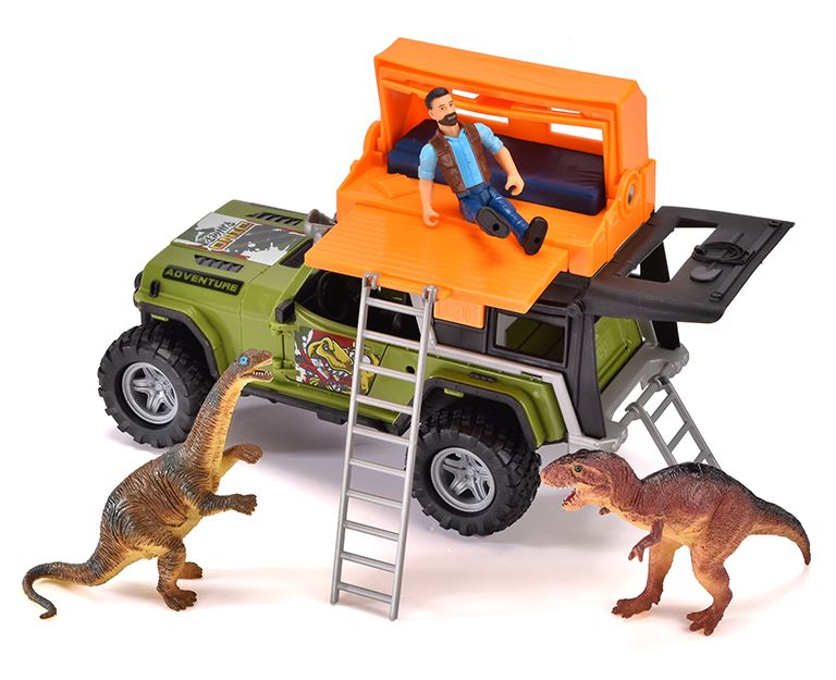 DICKIE - DINO CAMPING SOUND AND LIGHT 23 CM 1:24