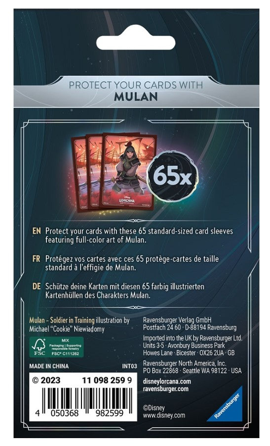 DISNEY LORCANA - PROTÈGE-CARTES (CARD SLEEVE) MULAN