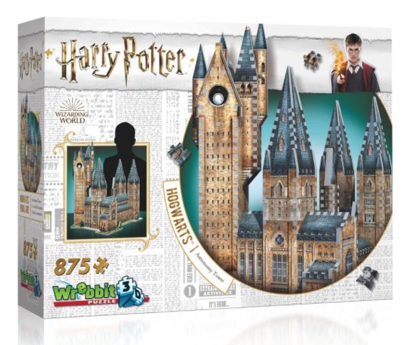 WREBBIT 3D JIGSAW PUZZLE 875 PIECES - HOGWARTS CASTLE ASTRONOMY TOWER