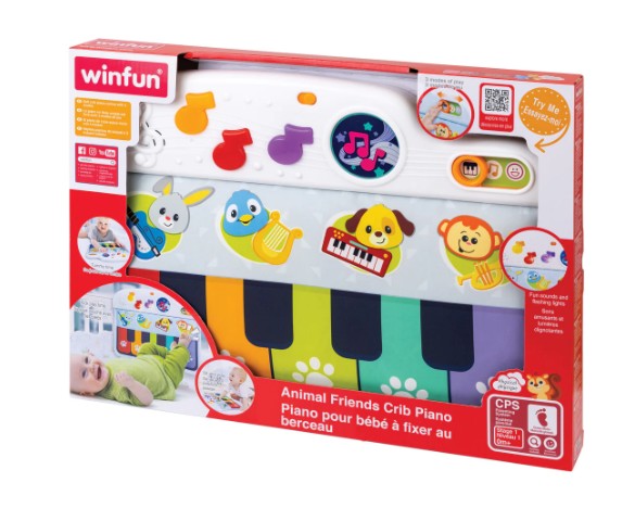 WINFUN - PIANO POUR BÉBÉ À FIXER AU BERCEAU