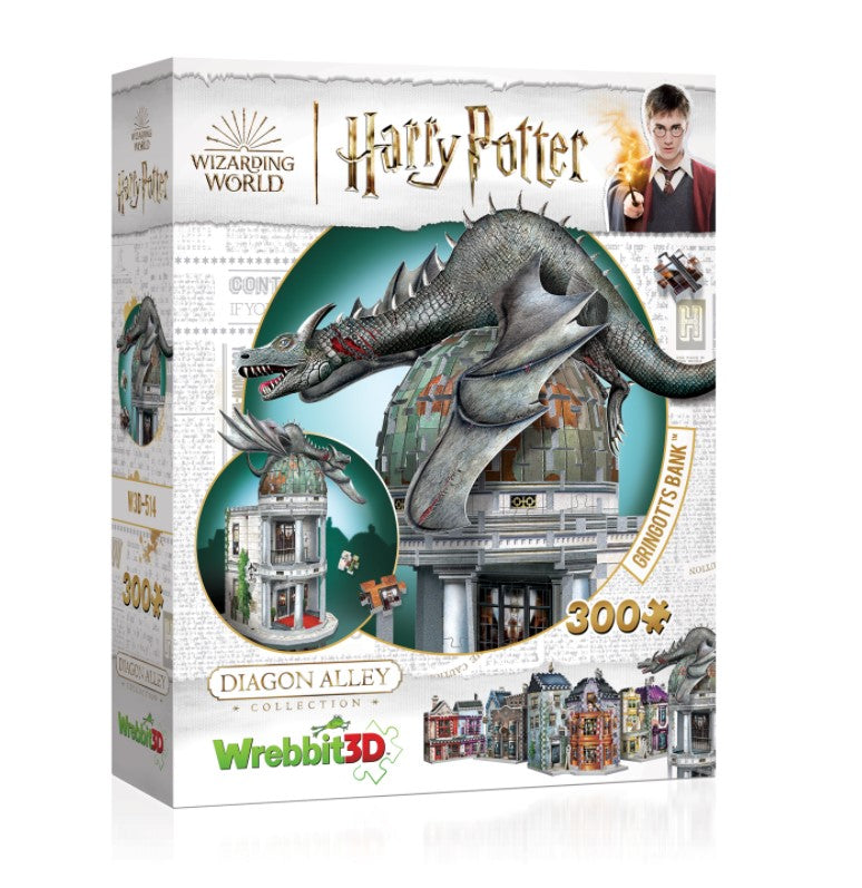 WREBBIT CASSE-TÊTE 3D 300 PIÈCES - BANQUE GRINGOTTS - HARRY POTTER