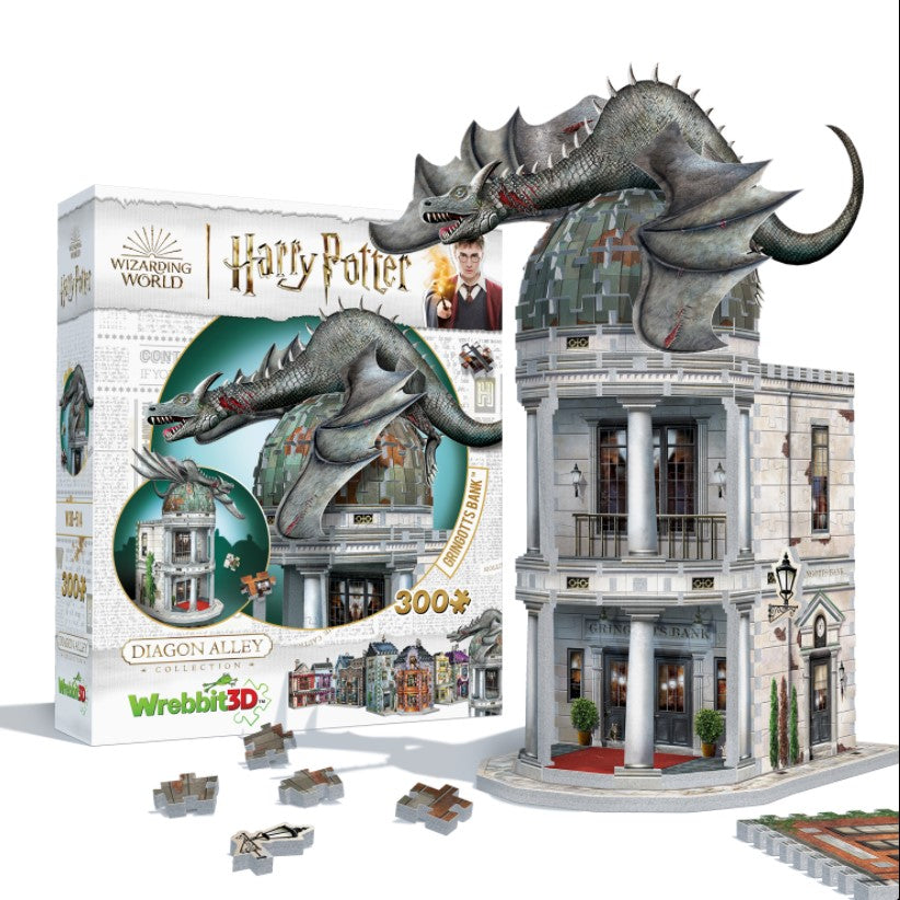 WREBBIT CASSE-TÊTE 3D 300 PIÈCES - BANQUE GRINGOTTS - HARRY POTTER