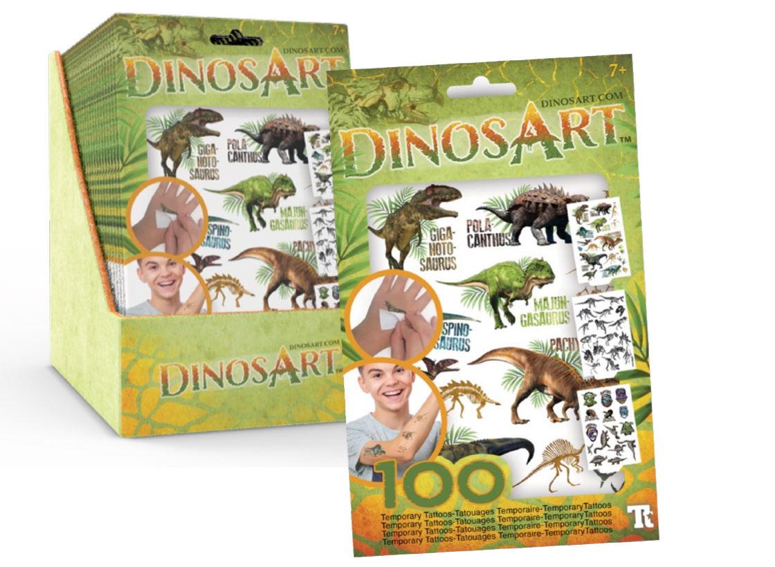 DINOSART - TEMPORARY TATTOOS - DINOSAURS