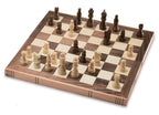 ENSEMBLE DE LUXE - JEU D'ÉCHECS PLIANT EN BOIS