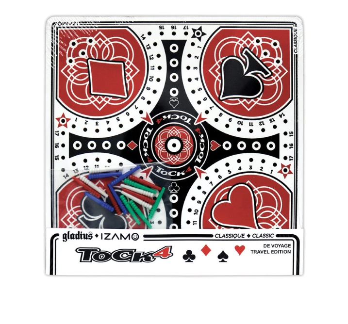 TOCK GAME - 4 PLAYERS - 8.25" - CLASSIC - TRAVEL