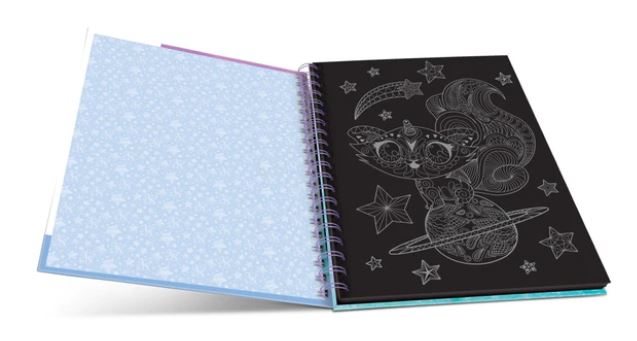 NEBULOUS STARS - BLACK PAGES COLOURING BOOK - ISADORA