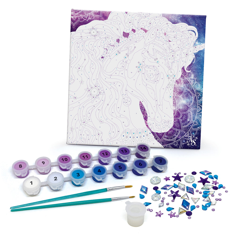 NEBULOUS STARS - PAINT BY NUMBERS ON CANVAS - HORSE