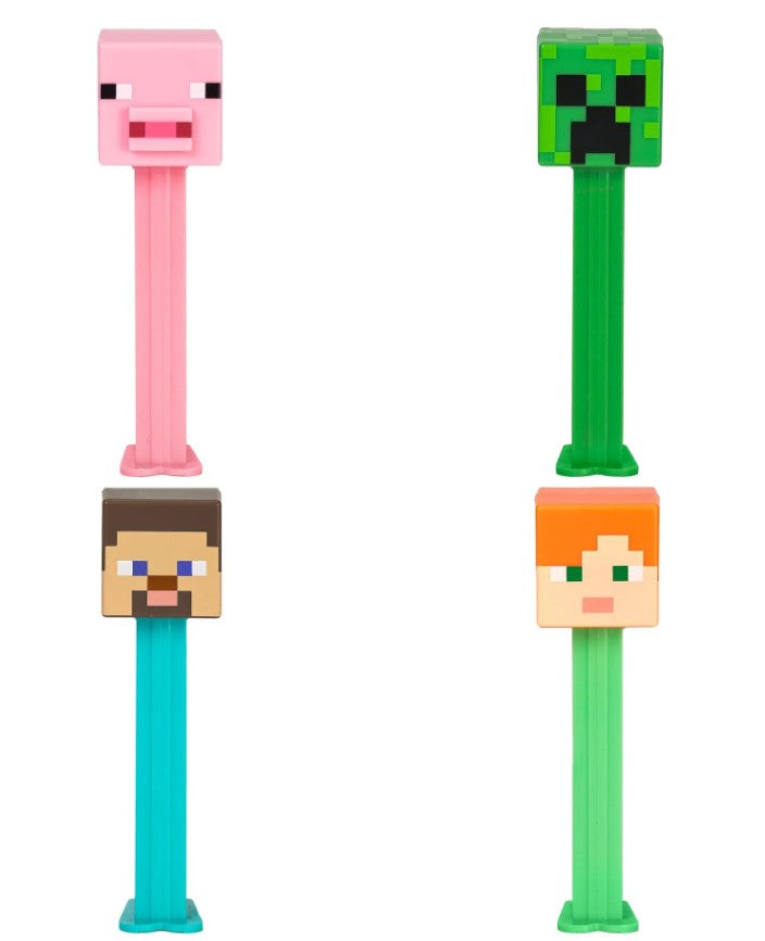 PEZ MINECRAFT - CANDY AND DISPENSER 16G (CANDY) ASST