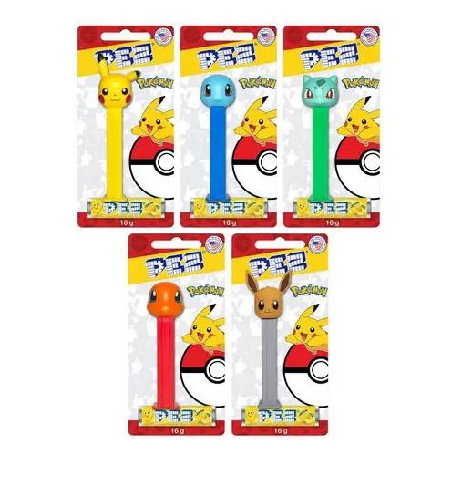 PEZ POKEMON - CANDY AND DISPENSER 16G (CANDY)