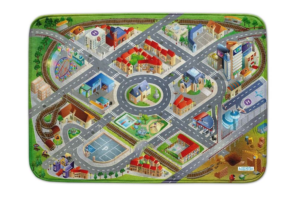 ULTRA SOFT PLAY MAT - CITY 100 X 150CM