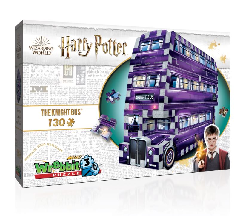 WREBBIT 3D JIGSAW PUZZLE 130 PIECES - THE HARRY POTTER KNIGHT BUS MINI