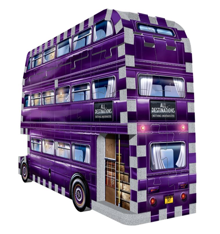 WREBBIT 3D JIGSAW PUZZLE 130 PIECES - THE HARRY POTTER KNIGHT BUS MINI