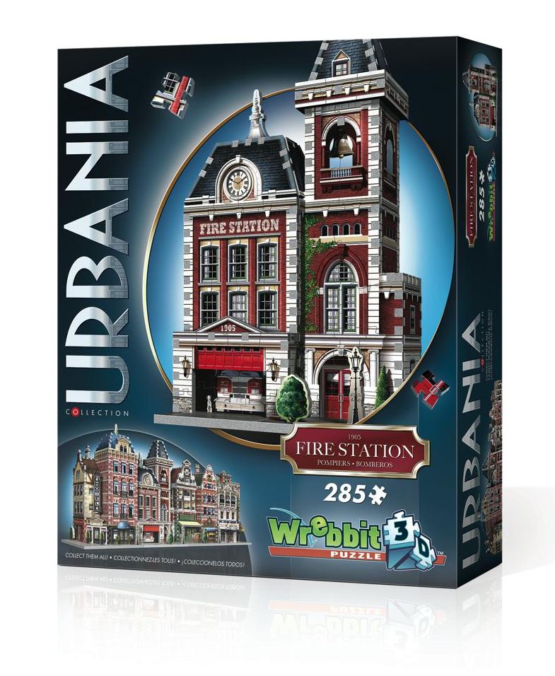 WREBBIT 3D PUZZLE 285 PIECES - URBANIA FIRE STATION