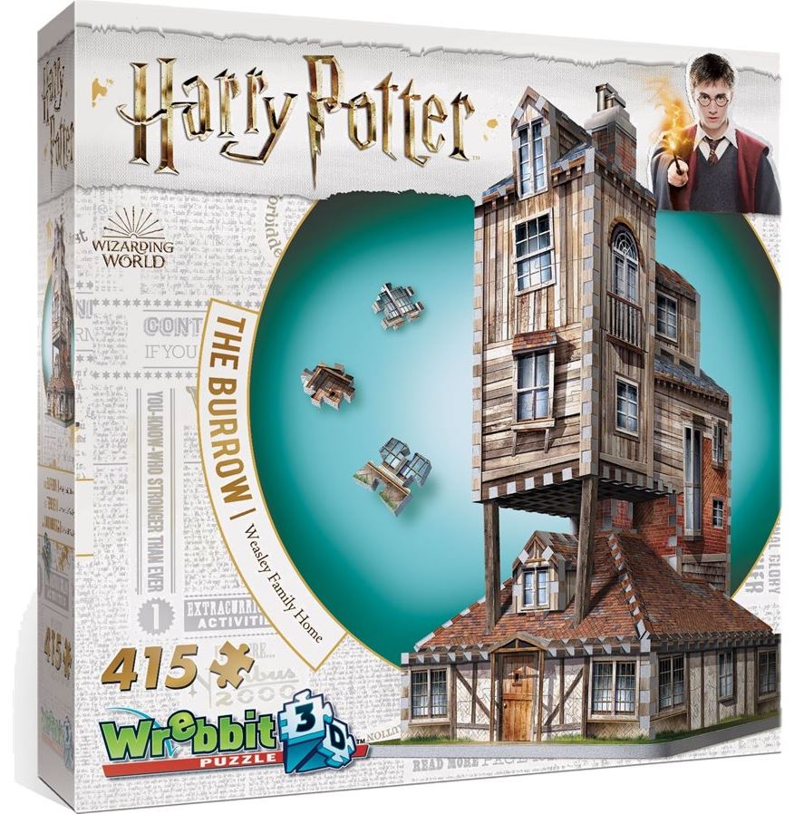 WREBBIT 3D JIGSAW PUZZLE 415 PIECES - WEASLEY'S HOUSE