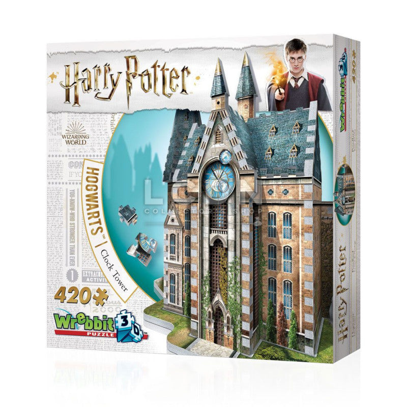 WREBBIT 3D JIGSAW PUZZLE 420 PIECES - HOGWARTS CLOCK TOWER