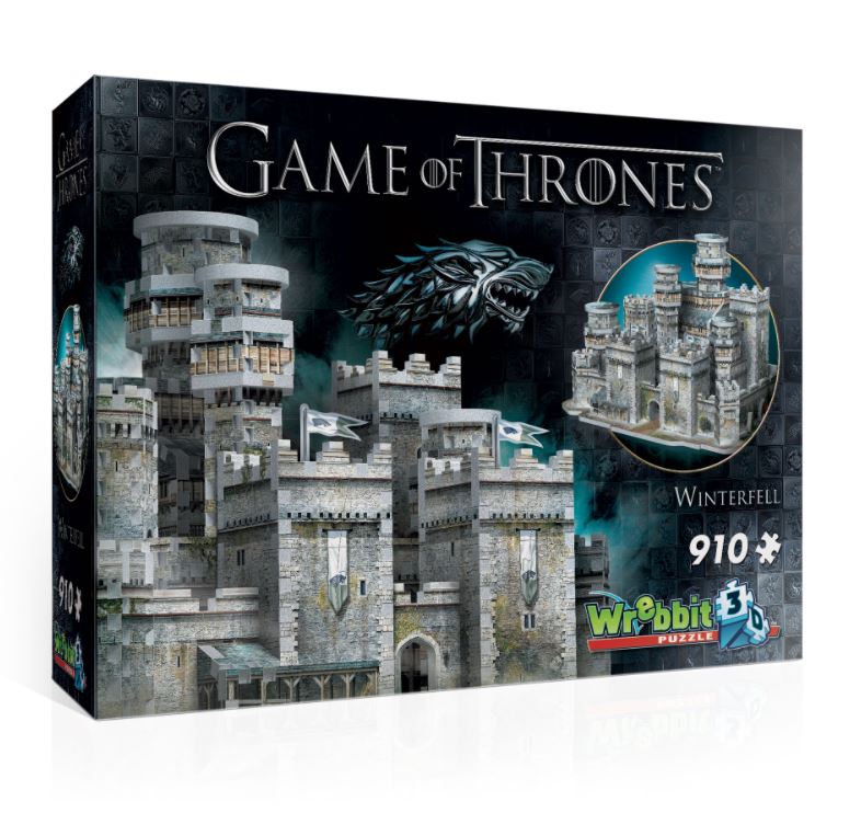 WREBBIT 3D JIGSAW PUZZLE 910 PIECES - WINTERFELL - GAME OF THRONES