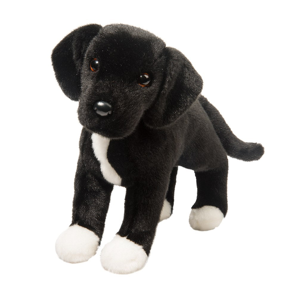 PELUCHE - TWISTER CHIEN NOIR ET BLANC 17" (43 CM)