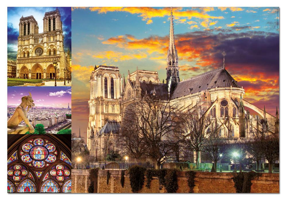 EDUCA CASSE-TÊTE 1000 PIÈCES - COLLAGE DE NOTRE-DAME #18456