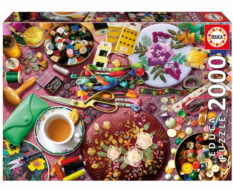 EDUCA JIGSAW PUZZLE 2000 PIECES - THE SEWING TABLE #20263