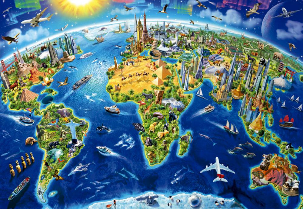 EDUCA CASSE-TÊTE 2000 PIÈCES - SYMBOLES DU MONDE