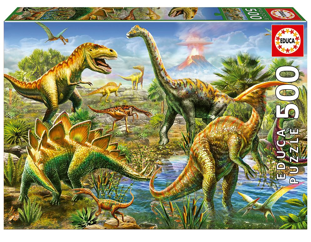 EDUCA CASSE-TÊTE 500 PIÈCES - TERRAIN DE JEU JURASSIQUE #19903